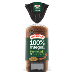 PÃO INTEGRAL FREEKEH & NOZES WICKBOLD 100% NUTRIÇÃO PACOTE 350G
