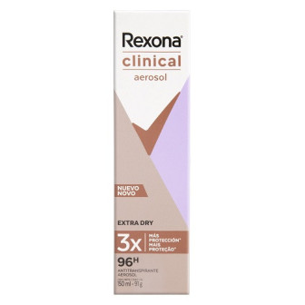 ANTITRANSPIRANTE AEROSSOL EXTRA DRY REXONA CLINICAL 150ML SPRAY