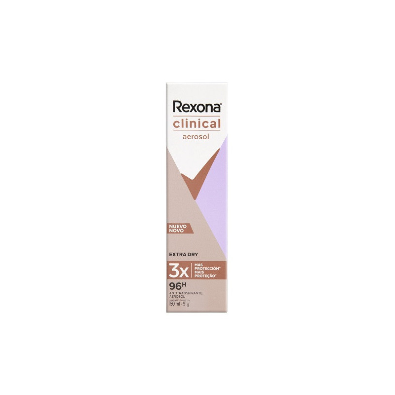 ANTITRANSPIRANTE AEROSSOL EXTRA DRY REXONA CLINICAL 150ML SPRAY