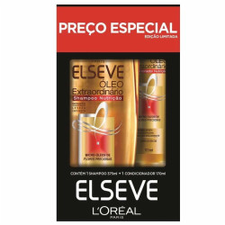 KIT SHAMPOO 375ML + CONDICIONADOR 170ML LORÉAL PARIS ELSEVE ÓLEO EXTRAORDINÁRIO NUTRIÇÃO