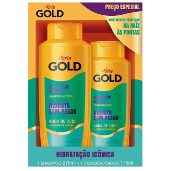 KIT NIELY GOLD SH300ML+COND200ML HIDRAT AGUA DE COCO