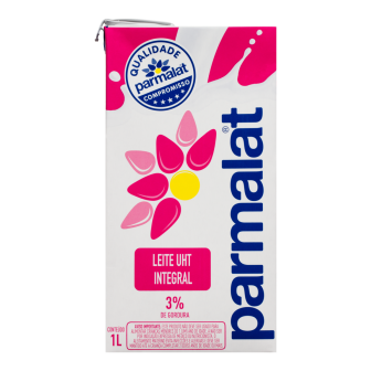 LEITE UHT INTEGRAL PARMALAT CAIXA COM TAMPA 1L