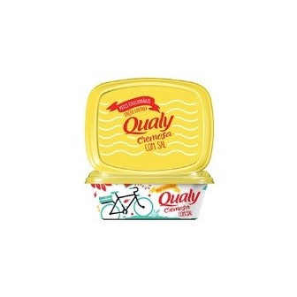 MARGARINA CREMOSA COM SAL QUALY POTE 250G EDIÇÃO ESPECIAL 12 MIL TONELADAS DE PLÁSTICO REINSERIDAS NA CADEIA DE RECICLAGEM