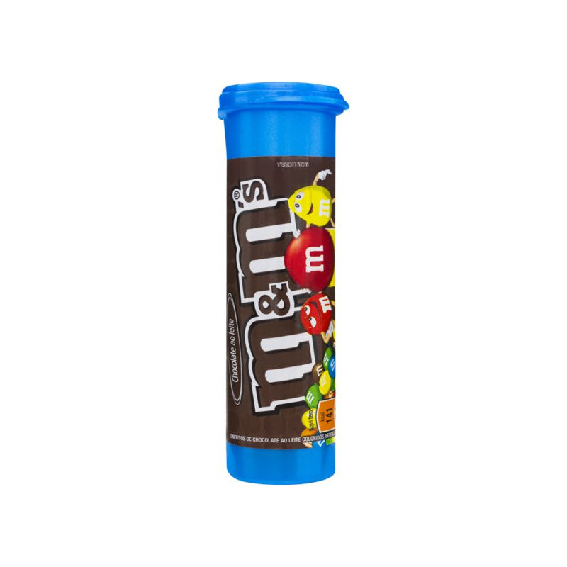 CONFEITO DE CHOCOLATE AO LEITE M&MS TUBO 30G