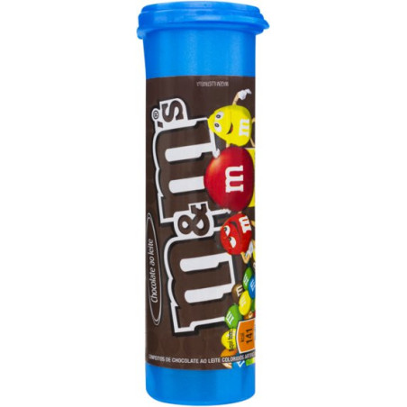 CONFEITO DE CHOCOLATE AO LEITE M&MS TUBO 30G