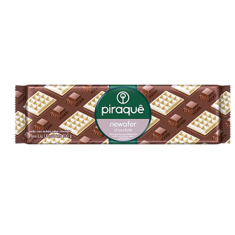 BISCOITO WAFER RECHEIO CHOCOLATE PIRAQUÊ NEWAFER PACOTE 100G