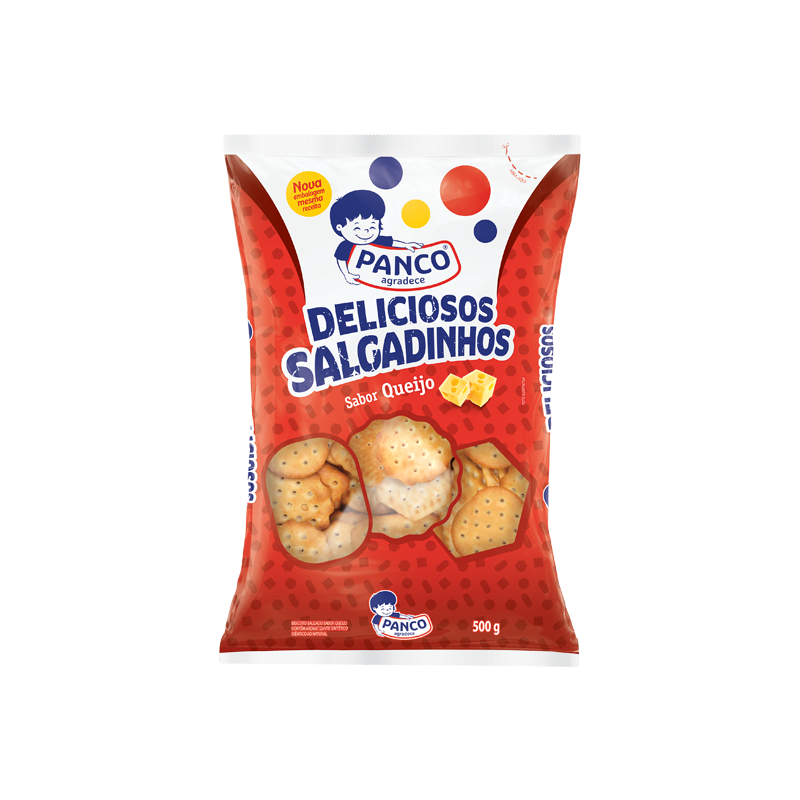 BISCOITO SALGADINHO QUEIJO PANCO PACOTE 500G