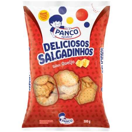 BISCOITO SALGADINHO QUEIJO PANCO PACOTE 500G