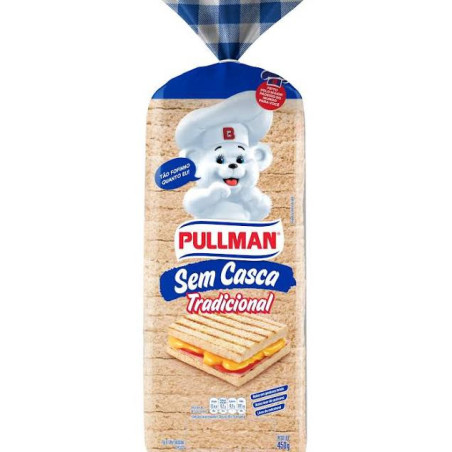 PÃO DE FORMA SEM CASCA TRADICIONAL PULLMAN PACOTE 450G