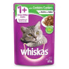 ALIMENTO PARA GATOS ADULTOS CORDEIRO AO MOLHO WHISKAS SACHÊ 85G