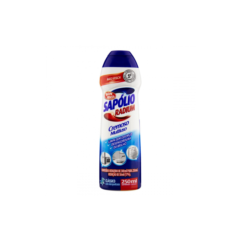 SAPONÁCEO CREMOSO MULTIUSO CLÁSSICO SAPÓLIO RADIUM SQUEEZE 250ML