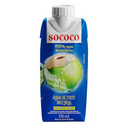 ÁGUA DE COCO INTEGRAL SOCOCO CAIXA 330ML