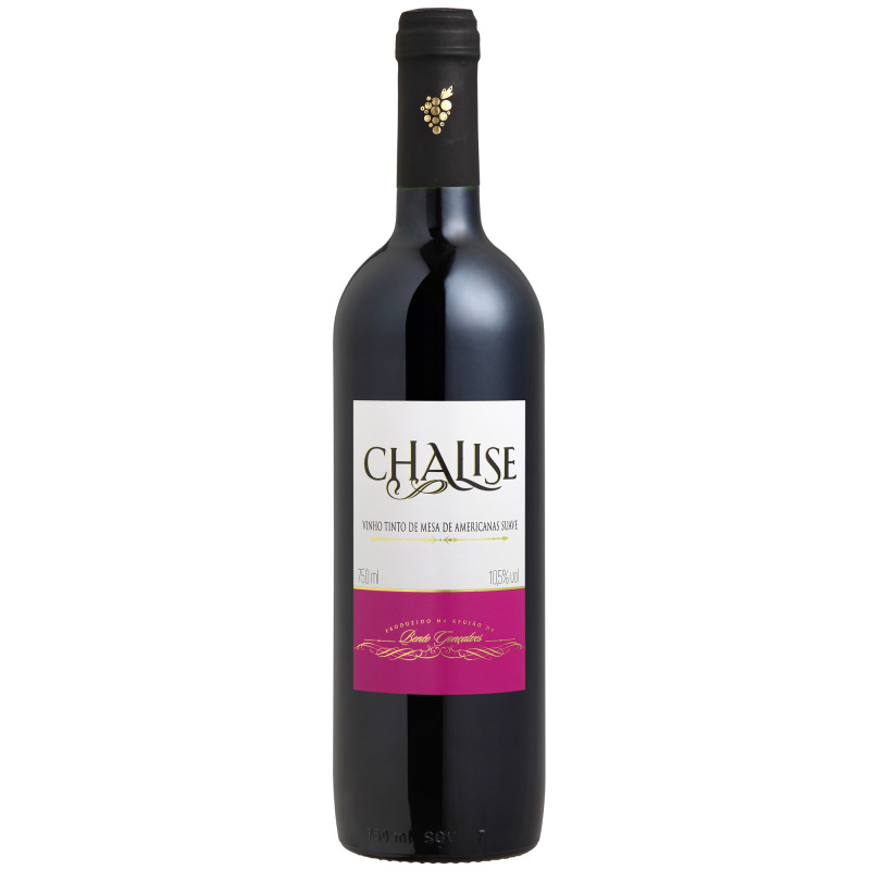 VINHO BRASILEIRO TINTO CHALISE SERRA GAÚCHA GARRAFA 750ML