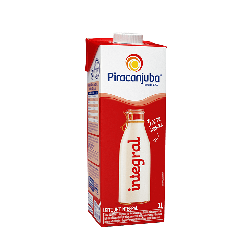 LEITE UHT INTEGRAL PIRACANJUBA CAIXA COM TAMPA 1L