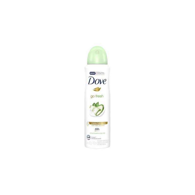 ANTITRANSPIRANTE AEROSSOL PEPINO E CHÁ VERDE DOVE GO FRESH 150ML SPRAY