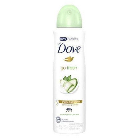 ANTITRANSPIRANTE AEROSSOL PEPINO E CHÁ VERDE DOVE GO FRESH 150ML SPRAY