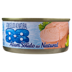 ATUM SÓLIDO AO NATURAL 88 LATA 98G