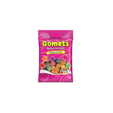 BALA DE GOMA SORTIDA DE FRUTAS DORI GOMETS PACOTE 100G