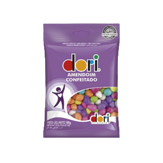 AMENDOIM CONFEITADO DORI PACOTE 100G