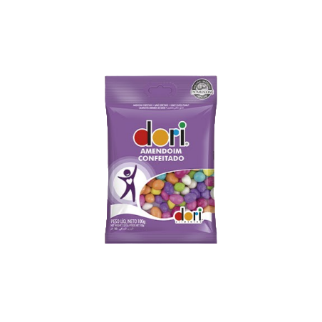 AMENDOIM CONFEITADO DORI PACOTE 100G