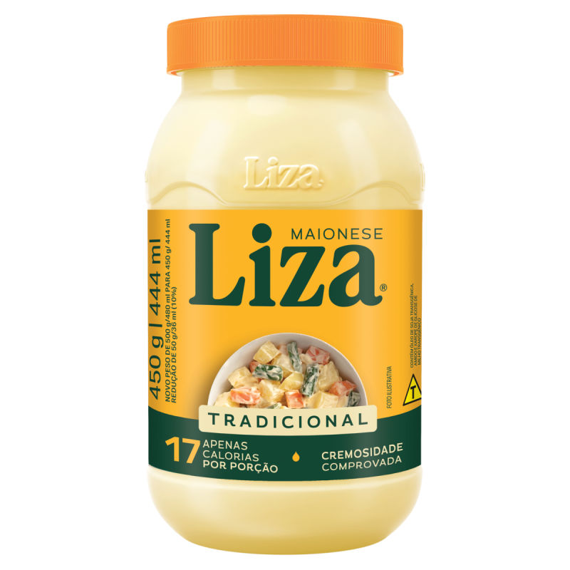 MAIONESE TRADICIONAL LIZA POTE 450G