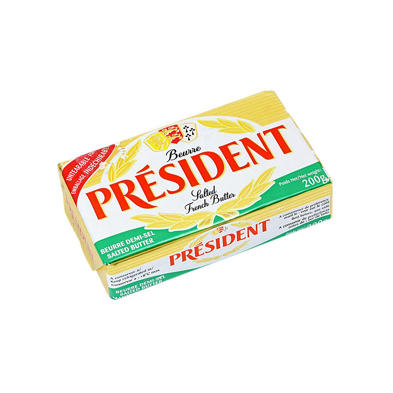 MANTEIGA EXTRA COM SAL PRÉSIDENT GASTRONOMIQUE 200G