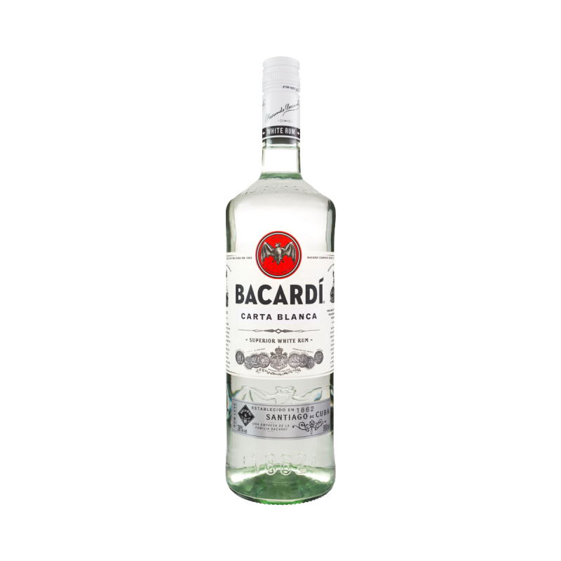 RUM BRASILEIRO CARTA BRANCA BACARDÍ GARRAFA 980ML