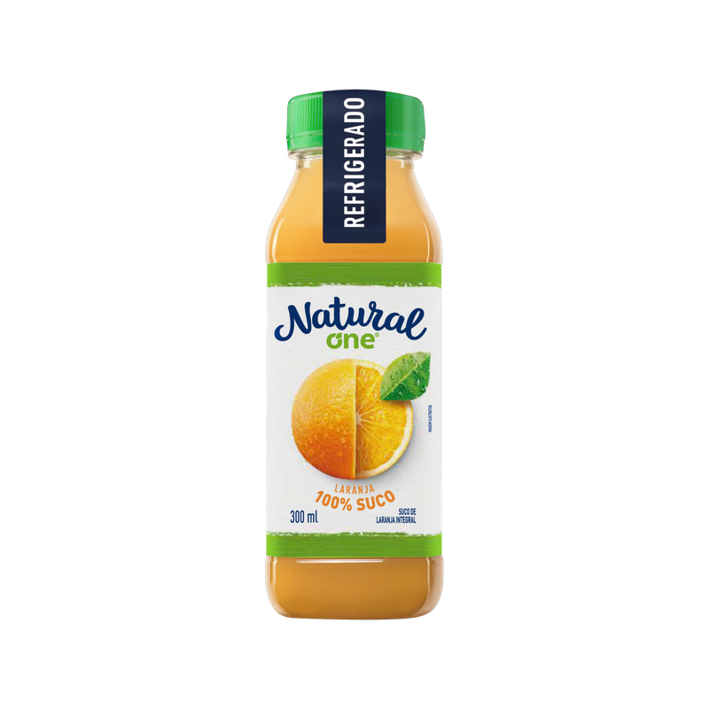 SUCO INTEGRAL LARANJA NATURAL ONE REFRIGERADO GARRAFA 300ML