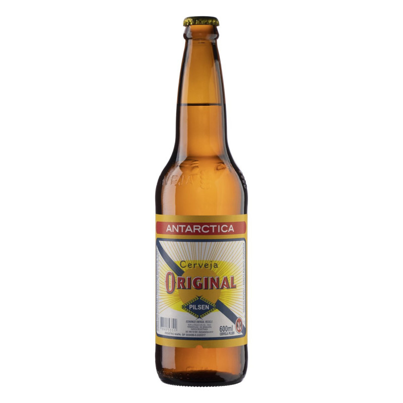 CERVEJA PILSEN ANTARCTICA ORIGINAL GARRAFA 600ML