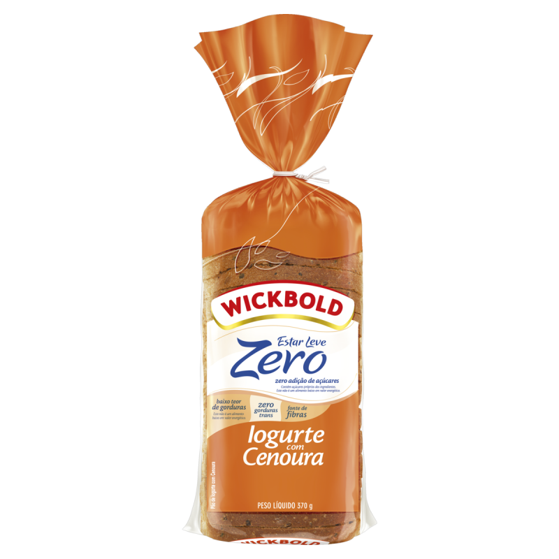 PÃO IOGURTE CENOURA WICKBOLD ESTAR LEVE PACOTE 370G