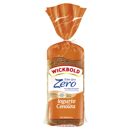 PÃO IOGURTE CENOURA WICKBOLD ESTAR LEVE PACOTE 370G