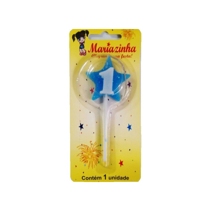 MARIAZINHA VELA ESTRELA N1 AZUL C/1 N1