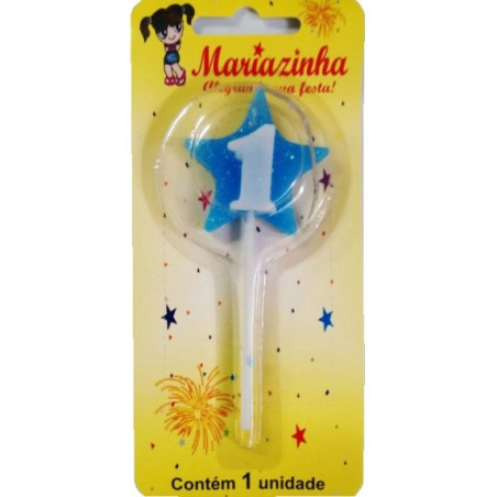 MARIAZINHA VELA ESTRELA N1 AZUL C/1 N1