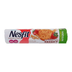 BISCOITO INTEGRAL MORANGO & CEREAIS NESFIT PACOTE 160G
