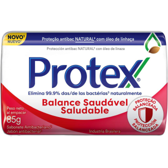 SABONETE BARRA ANTIBACTERIANO PROTEX BALANCE SAUDÁVEL ENVOLTÓRIO 85G