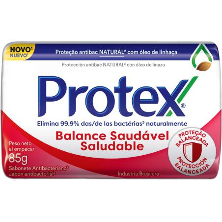 SABONETE BARRA ANTIBACTERIANO PROTEX BALANCE SAUDÁVEL ENVOLTÓRIO 85G