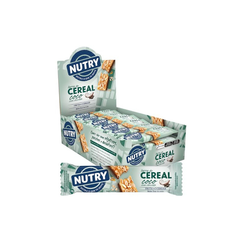BARRA DE CEREAL NUTRY COCO COM CHOCOLATE