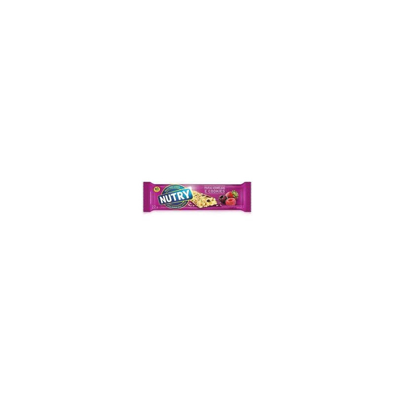 BARRA DE CEREAL FRUTAS VERMELHAS NUTRY PACOTE 22G