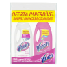 KIT TIRA-MANCHAS GEL ROUPAS BRANCAS E COLORIDAS + CRYSTAL WHITE VANISH 1,5L CADA EMBALAGEM ECONÔMICA