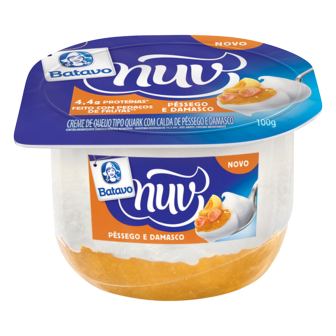CREME QUARK CALDA PÊSSEGO E DAMASCO BATAVO NUV POTE 100G