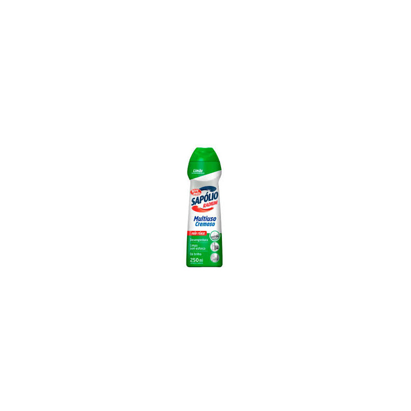 SAPONÁCEO CREMOSO MULTIUSO LIMÃO SAPÓLIO RADIUM SQUEEZE 250ML