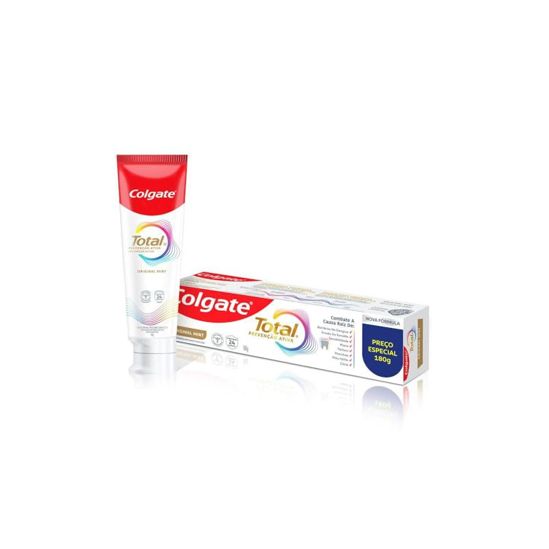 CREME DENTAL COLGATE 180G PRECO ESPECIAL TOTAL ORIGINAL