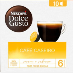 CAFÉ EM CÁPSULA TORRADO E MOÍDO CASEIRO NESCAFÉ DOLCE GUSTO CAIXA 80G 10 UNIDADES