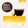 CAFÉ EM CÁPSULA TORRADO E MOÍDO CASEIRO NESCAFÉ DOLCE GUSTO CAIXA 80G 10 UNIDADES