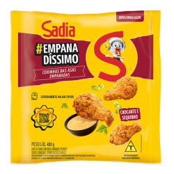 EMPANADO DE FRANGO COXINHA DA ASA SADIA EMPANADÍSSIMO PACOTE 400G