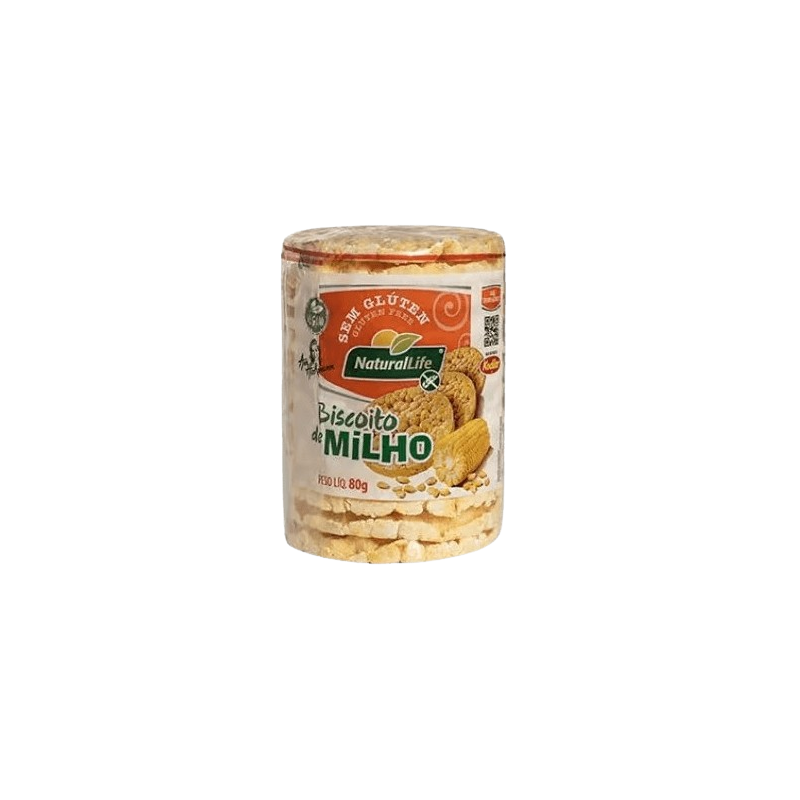 BISCOITO DE MILHO POP CORN GRANDE S. GLUTEN 80G 6642 KODILAR