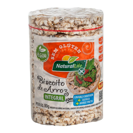 BISC ARROZ LINHACA DOURADA QUINOA ARROZ PRETO KODILAR 80G
