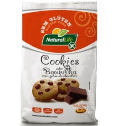 COOKIES NATURAL LIFE S/ GLUTEN GOTAS CHOCOLATE 180G