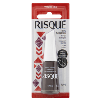 ESMALTE CREMOSO LICOR RISQUÉ VERMELHOS BLISTER 8ML