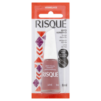 ESMALTE CREMOSO LOVE RISQUÉ VERMELHOS BLISTER 8ML